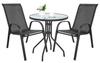 Island Round Table 60Cm + 2X Sofia Chair Dark Gray