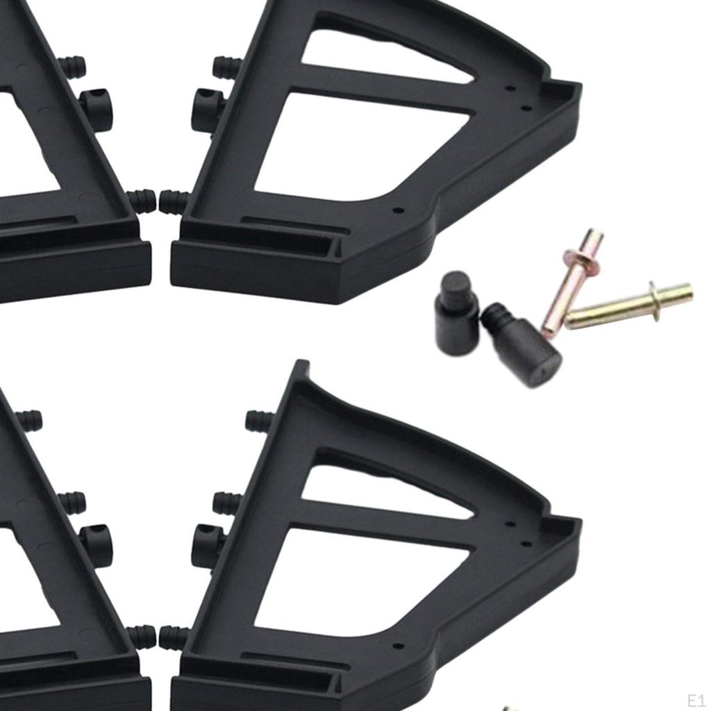 4 Pieces Hinges Shoes Drawer Hinge Turning Rack Accessories Household Flipping Frame