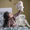 Simulated Plush Story Puppet Educational Stuffed Owl Toy Owl Hand Puppet  For Children