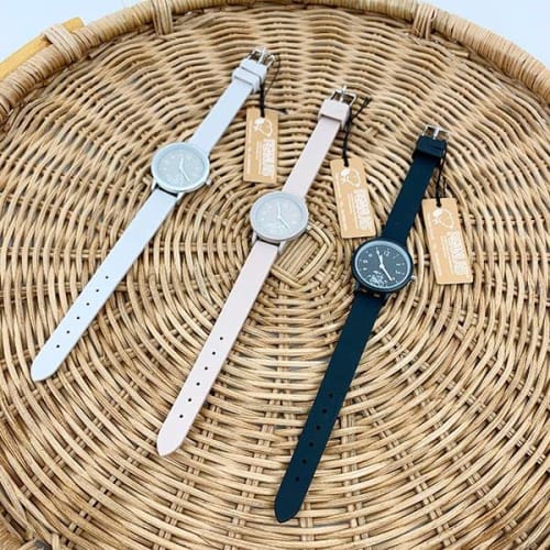 Fieldwork Women's Snoopy Analog Watch with Silicone Band, Beige (PNT034-2)