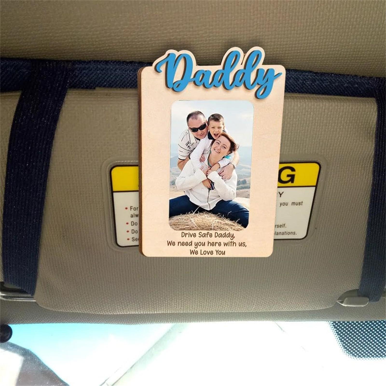 

Сделай сам Персонализированный Подарок для Мамы Настраиваемый Фото Зажим на Солнцезащитный Козырек Автомобиля One Size белый