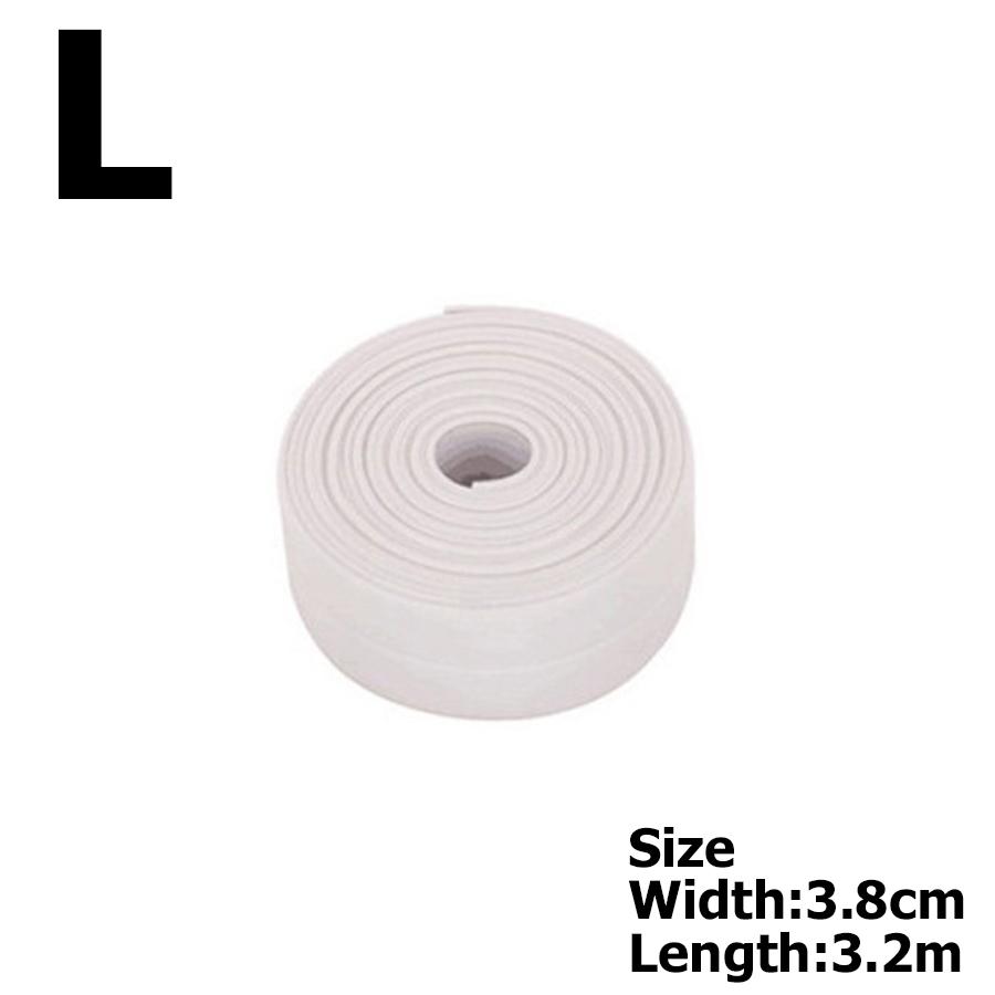 6Colors Bathroom Anti-mold Tape 3.2m 2 Sizes Available Kitchen Waterproof Sealing Tape Bathroom Toilet Wall Corner Line Tape