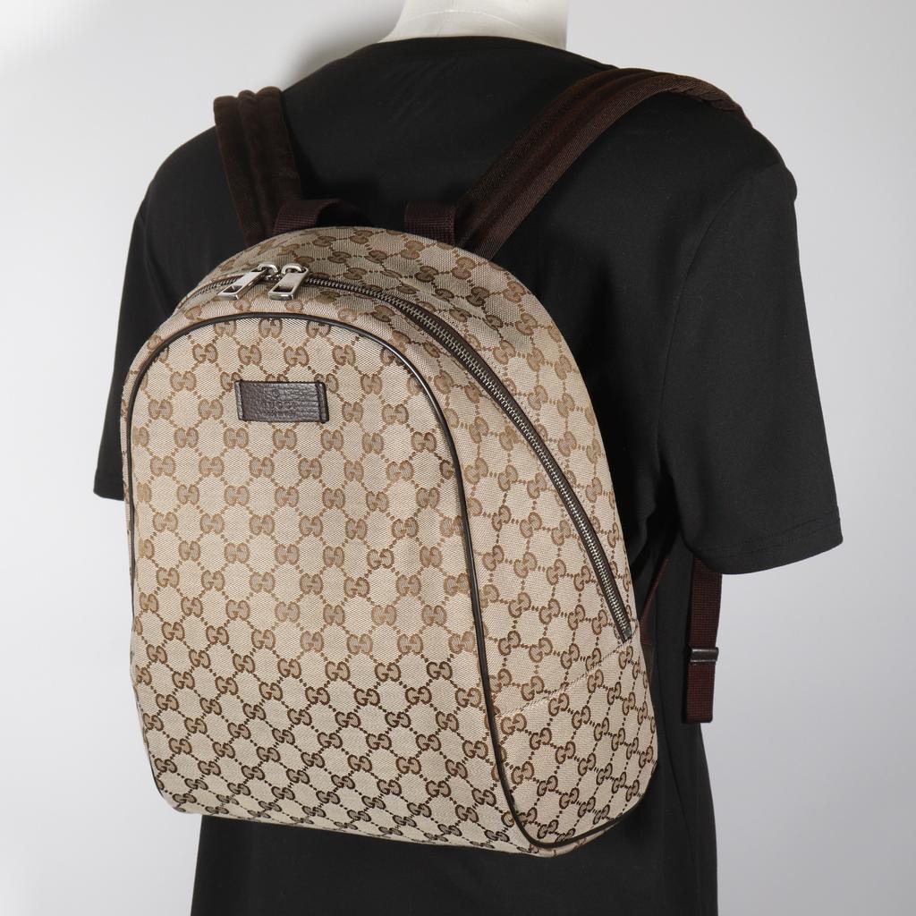 GUCCI Backpack Backpack Daypack 449906 Brown GG canvas unisex Used