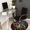 1pc Office Carpet Chair Mats Mushroom Garden Mandala Perfect for Decorating Office Chairs, Living Rooms, Or Bedrooms