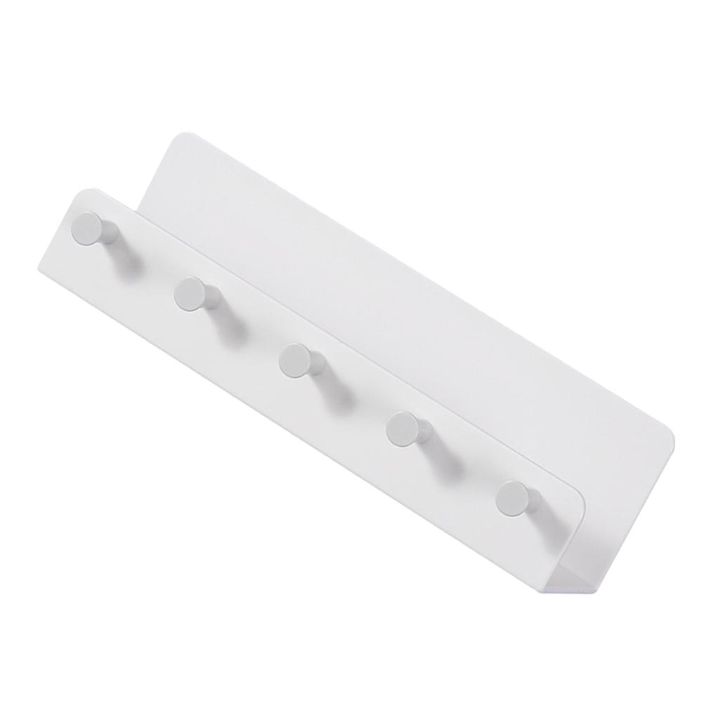 Sturdy White Wall Mounted Key Holder Decorative Wall Key Hook Adhesive Key Ganizer Hanging Storage Tray For Dog