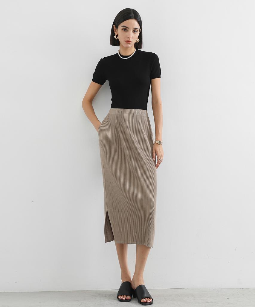 Pleats Mood Classy Line Pleated Skirt
