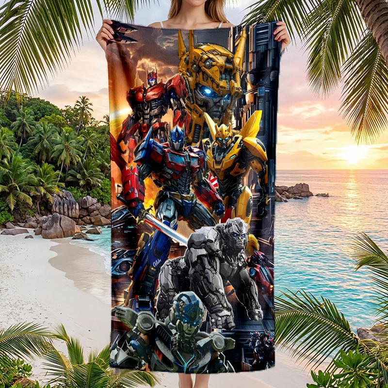 Transformers Fashion Beach Towel: Ideal for Summer Adventures Soft, absorbent and quick drying suitable for swimming and bathing