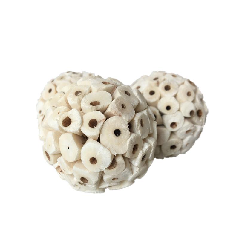 3 ks Žvýkací hračka pro ptáky Přírodní Sola koule Papoušek Drtič Krmná hračka pro pěnkavu Korelu Afrického šedého Křečka Malý