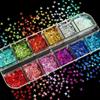 Nail Charms Laser Star Nail Sequin Colorful Nail Charms Mix 3D Thin Sheet Nail Art Decoration For Gel Manicure Diy Nail Supplie