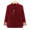 Women's Clothing Woolen Jacket Autumn and Winter Plush Thickened Top Wife Clothes Mother-in-law