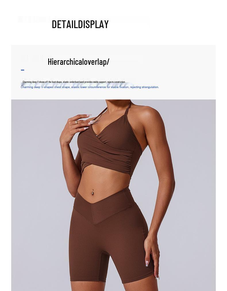 New Halter Neck Bra: Quick-Drying, Backless, Thin Strap, Criss-Cross Layered Design