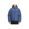 Adidas Originals FW25 FK Denim Down Jacket Warm Removable Sports Loose Hooded Duck Down Coat Men Jackets KC2633