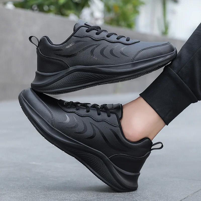 2025 Men's Casual Breathable Sports Walking Shoes Comfortable Outdoor Simple Design Sneakers for Active Lifestyle