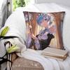 Anime Rem Zero Square Pillowcase Cushion Cover Pillow Case Throw Pillow Cover for Home Sofa Living Room
