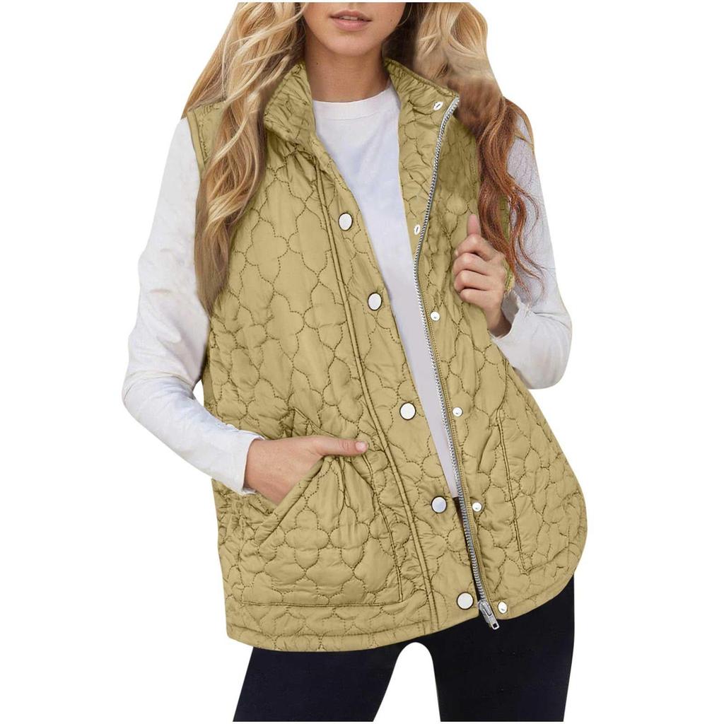 Plaid Fleece Vest For Women Hooded Fall Winter Fuzzy Thermal Warm Sleeveless Jacket Trendy Outwear
