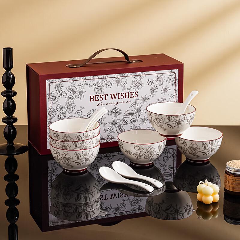 Праздничный керамический набор посуды Jutaoren Rose