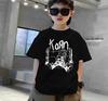 Camiseta de Verão para Meninos e Meninas Camiseta Retro Metal Gótica Streetwear Manga Curta de Verão Camiseta Infantil