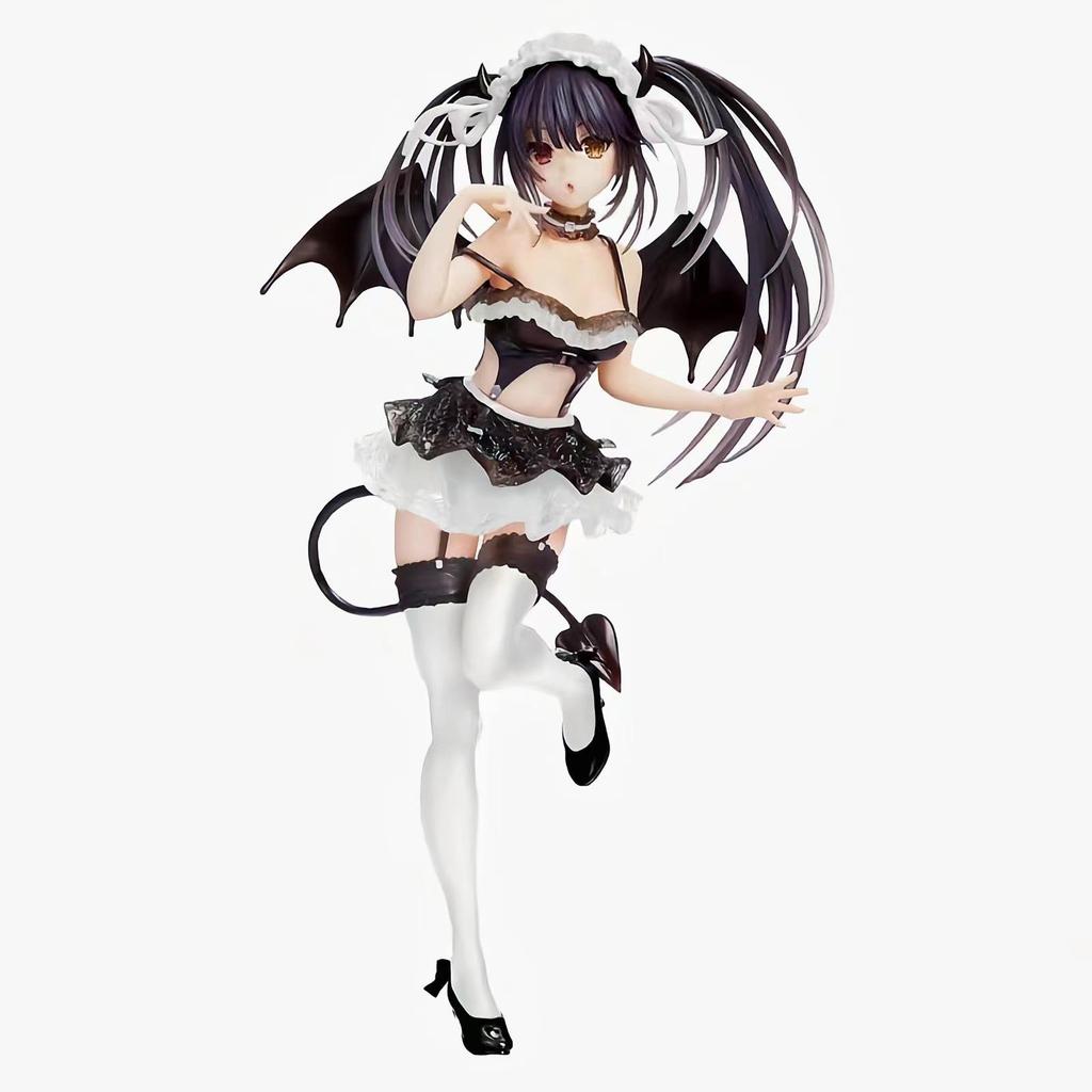 Tokisaki Kurumi White Purple Little Devil Elf Figure Model for Date A Live Scenery.
