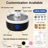 /ODM Eco-friendly 2.2L Cat & Dog Water Dispenser Solid Pattern 304 Stainless Steel Mini Pet Bowl Chargeable Purified Water 5L
