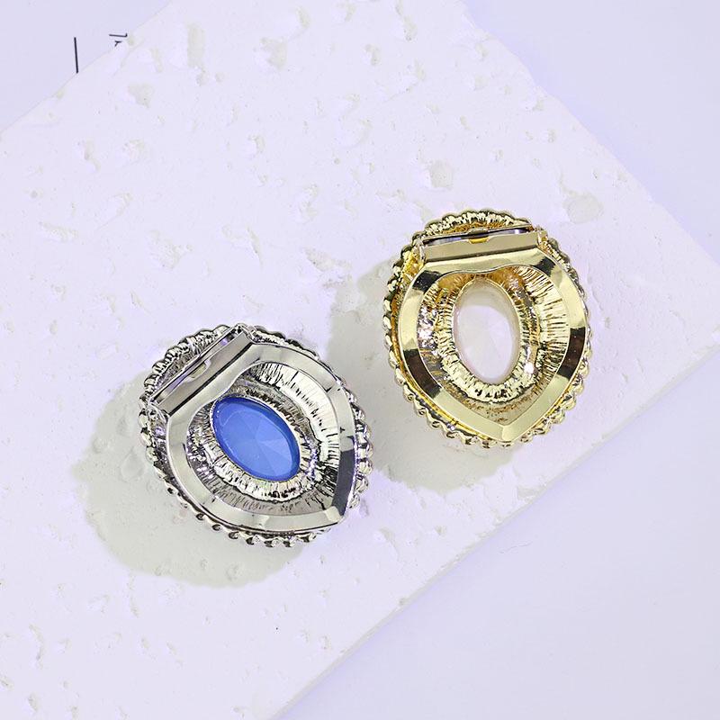 Bunter ovaler Faux-Kristall Schalclip & Korsage für Abendkleid für Damen