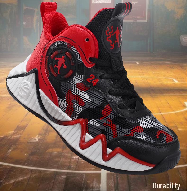 Boys' Lightweight Shock-Absorbing Basketball Running Shoes - Autumn/Winter 2025