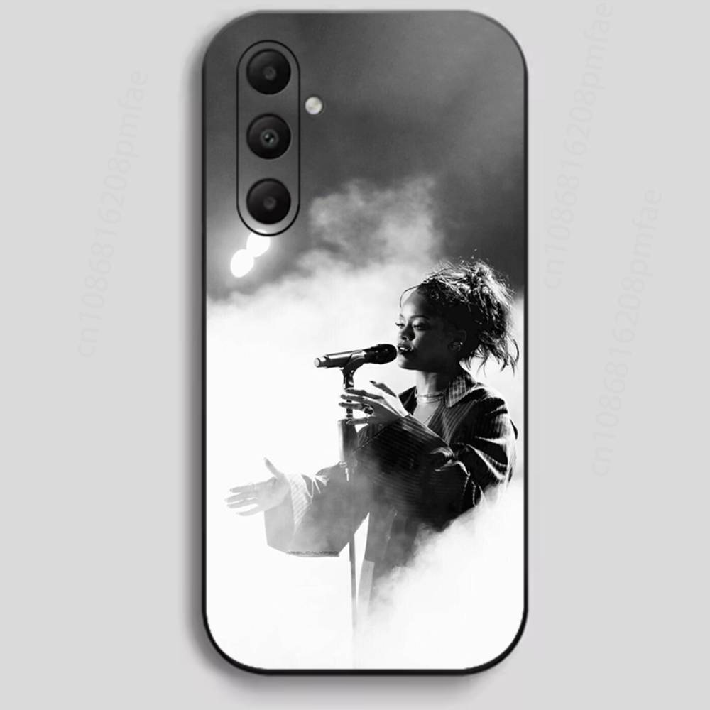 BADgalriri R-Robyn R-Rihanna Fenty Phone Case For Samsung Galaxy A13,21s,22,31,32,40,52,71,A91 Soft Black Shell