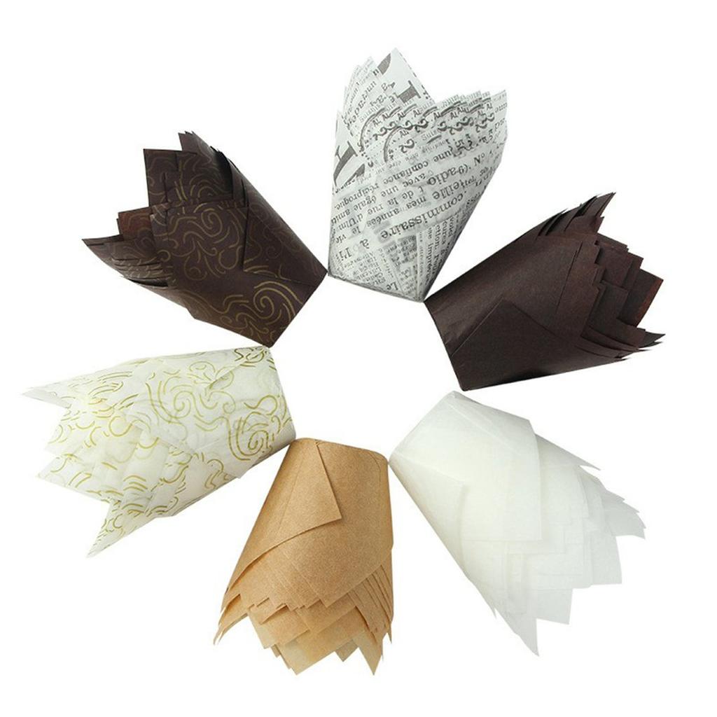 Cheap SW Cake Paper Cup Baking Cake Tulip Paper Cup Holder Silicone ...