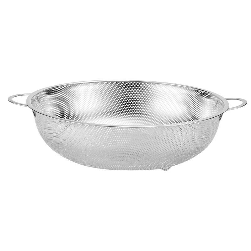 

Stainless Steel Drain Colander with Double Handles