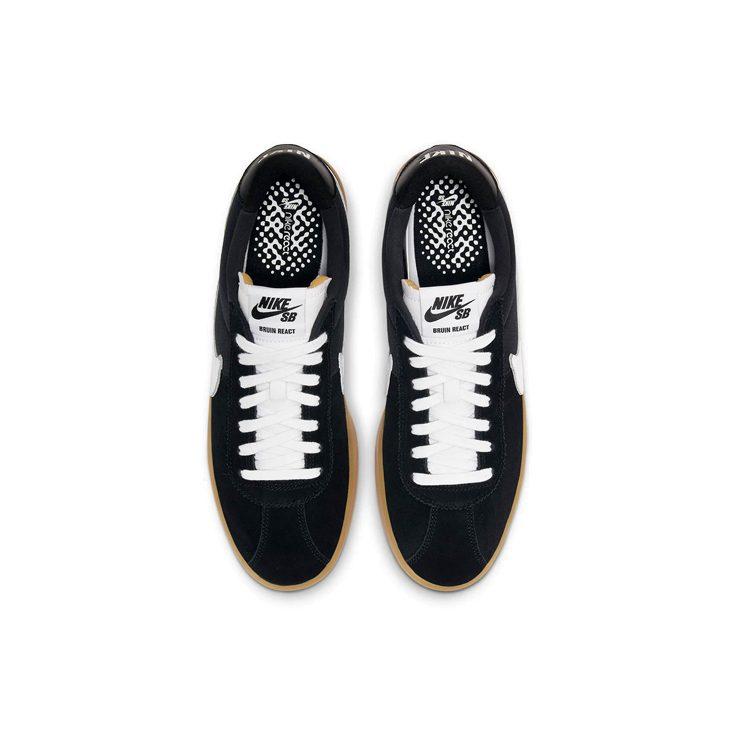 Nike Sb Bruin React Черный Белый Жевательная резинка CJ1661-002