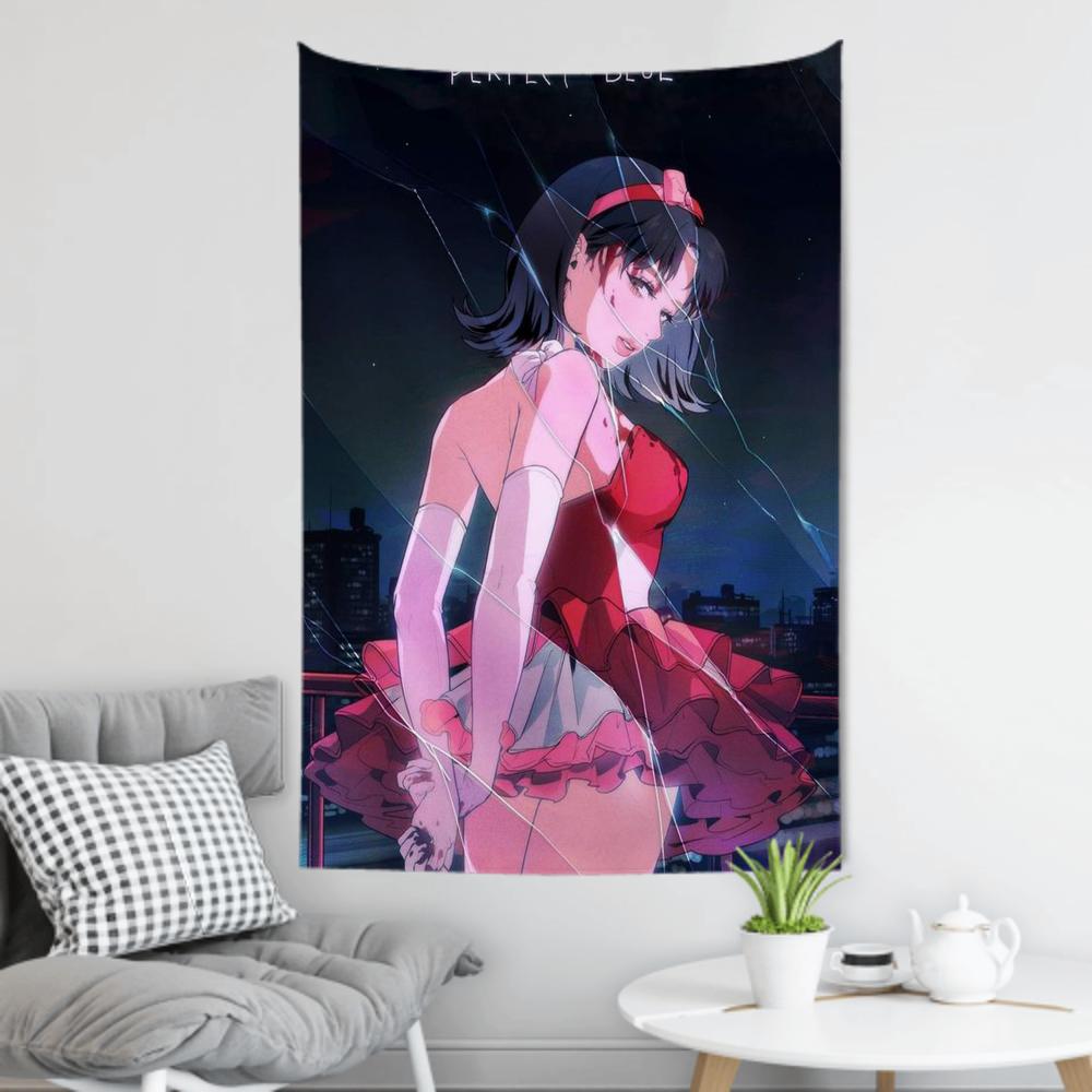 Comics Anime MMystery Perfect Blue Tapestry Room Decor Wall Cloth Party Hanging Background Room Decor Baby Room