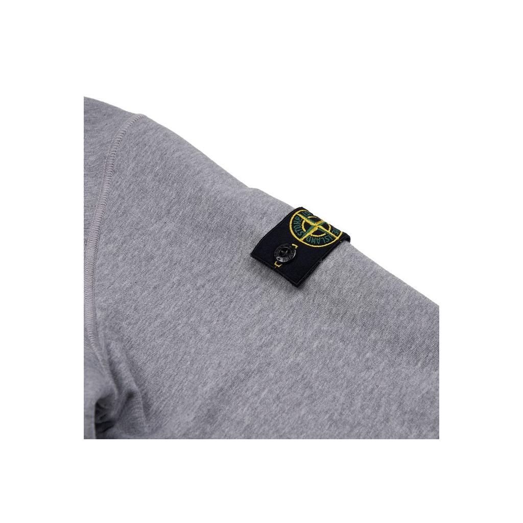 Stone Island Sweatshirt Kids Solid Color Stand Collar Pullover Long Sleeve Kids tops Gray 791661020-V0M64