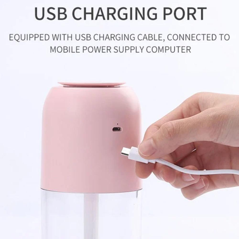 Mini USB Rechargeable Humidifier Colorful Round Car Aroma Diffuser Silent Cool Mist for Office Bedroom Travel Home