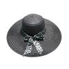 Fashion Gifts Women Summer Hat Wide Brim Straw Cap New Korean Version Bow Grass Caps Sun Protection Beach Accessories Gifts