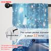 2pcs, Plane Printing Curtain Popular Blue Dolphin Polyester Fabric (without Rod) Outdoor Decorations Ldeal for Bedroom,