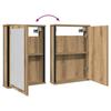 Bathroom Mirror Cabinet Artisan Oak 42 X 12 X 60 Cm Particleboard
