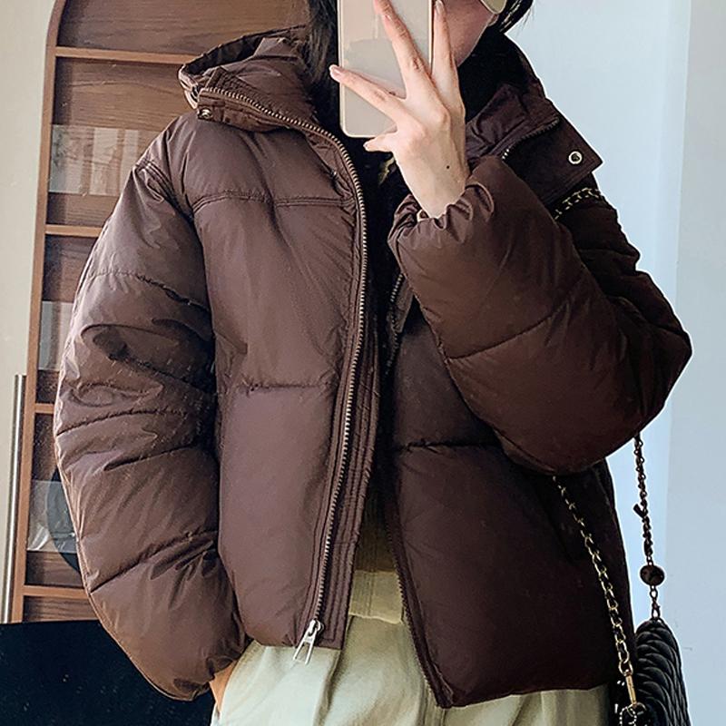 Winter New Style Loose Padded Jacket Thickened Short Fashion Small Padded Jacket Stand-up Collar Bread Jacket