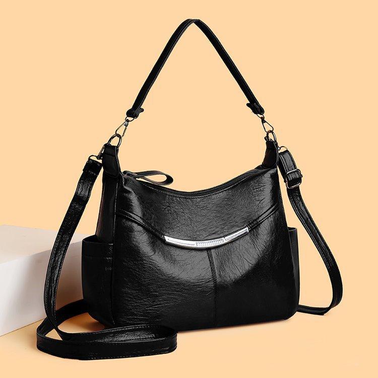 Einschulter-Damenhandtasche, Umhängetasche, Einfache Mama-Tasche, Lässige Damen-Handtasche
