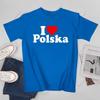 Unisex Unisex Ich liebe Polen Polska Ich liebe Polen Polnisches T-Shirt T-Shirts WoUnisex Jungen 100% Baumwolle T-Shirt