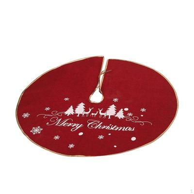 Christmas Skirt Base Cover Printed 38.6 Inch Ornament for Festive