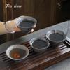 Creative Gilded Rust Glaze Tea Cup Ceramic Kiln Change Jianzhan Teacup Lotus Aesthetic Bowl Puera Cups Tea Supplies Teacups Pair