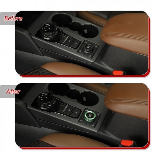 Green  4WD Four-wheel Drive Switch Knob Trim Cover for Ford Bronco Sport -25