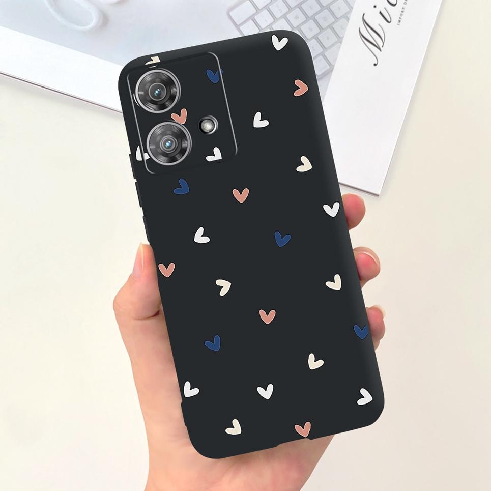 For Motorola Moto Edge 40 Neo / Edge40 / Edge 30 Lite / Edge 20 Lite 20 Pro Phone Case Soft Silicone Black Back Cover Cartoon