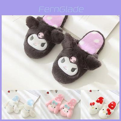 Cozy Kuromi My Melody Warm Indoor Slippers Shoes With Soft Furry Texture