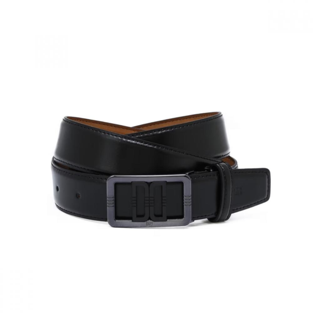 Daks Italian Leather Black Hook Belt Dbbe6e373bk Single option