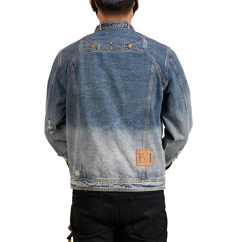 Gradient New Spring American Retro Loose Jacket Men's Denim Jacket