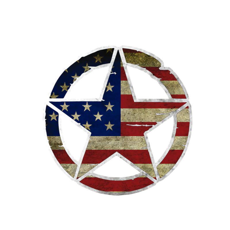 

Украшение капота двигателя внедорожника Наклейка в форме звезды Наклейки на кузов автомобиля из ПВХ Персонализированная наклейка синий