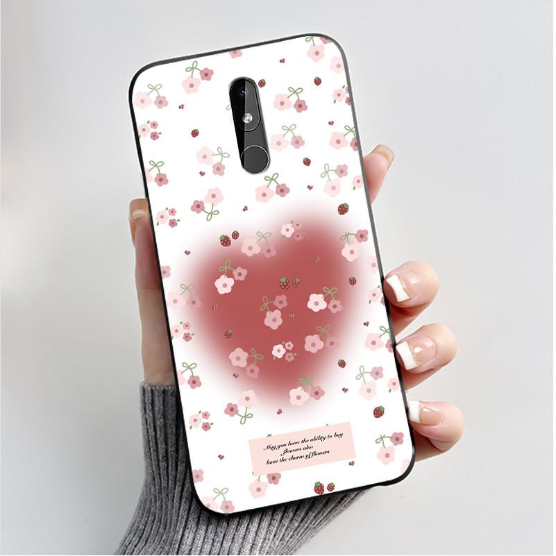 Phone Case For Nokia 3.2 TA-1156 TA-1159 TA-1164 Nokia 4.2 TA-1157 Case Fashion Butterfly Flowers Slim Black Soft Silicone Cover
