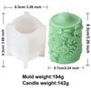 3D Retro Totem Relief Bee Honeycomb Candle Silicone Mold Cylindrical Square Column Pattern Cylindrical Candle Mould Gypsum Molds
