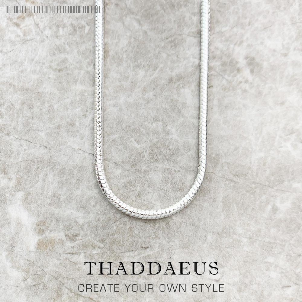 3mm Snake Chain Necklace Romantic Glam Fashion Jewelry Europe Style Soul 925 Silver Bijoux Gift For Men Women