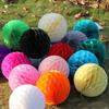 10Pcs Colorful Honeycomb Paper Flower Small Lantern Christmas Holiday Party Party Room Courtyard Flower Ball Decoration Supplies